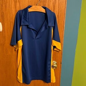 Men’s Blue & Gold Polo Shirt Small S